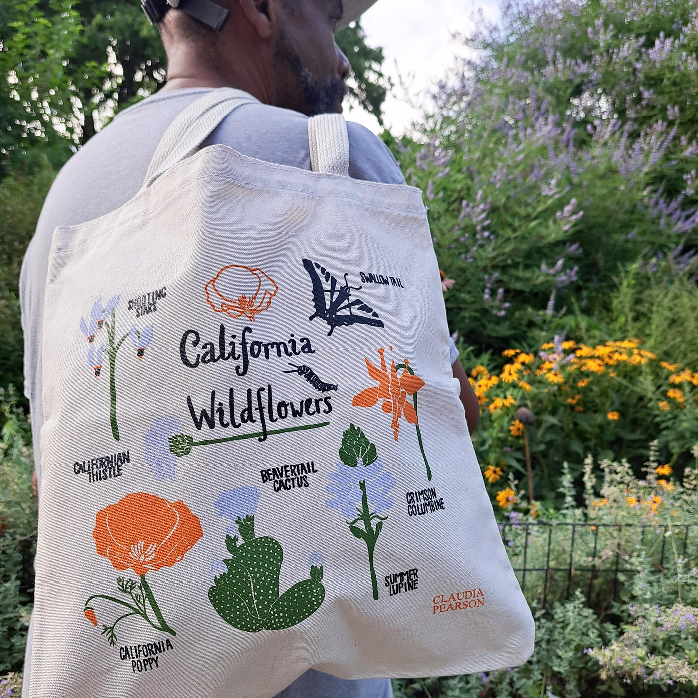 California Wildflower Everyday Shopping Tote