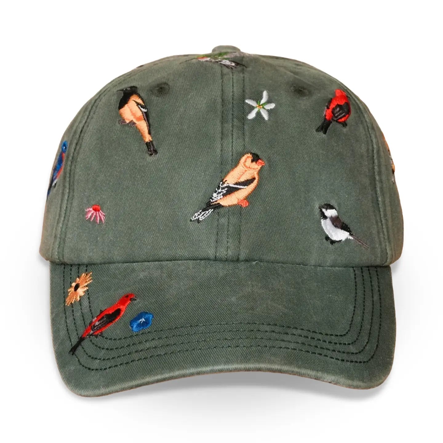 Backyard Birds Washed Hat