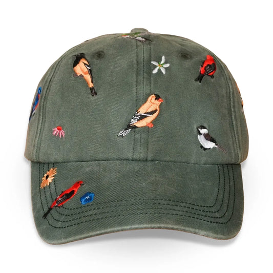 Backyard Birds Washed Hat