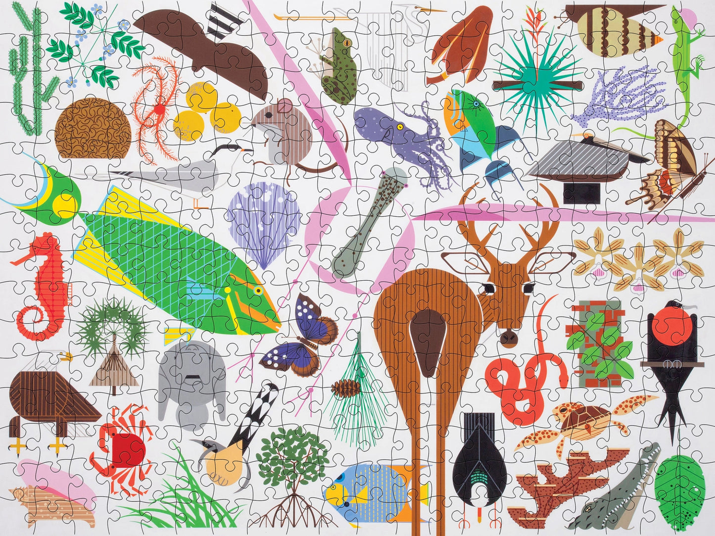 Charley Harper: Wildlife Wonders 500-Piece Puzzle