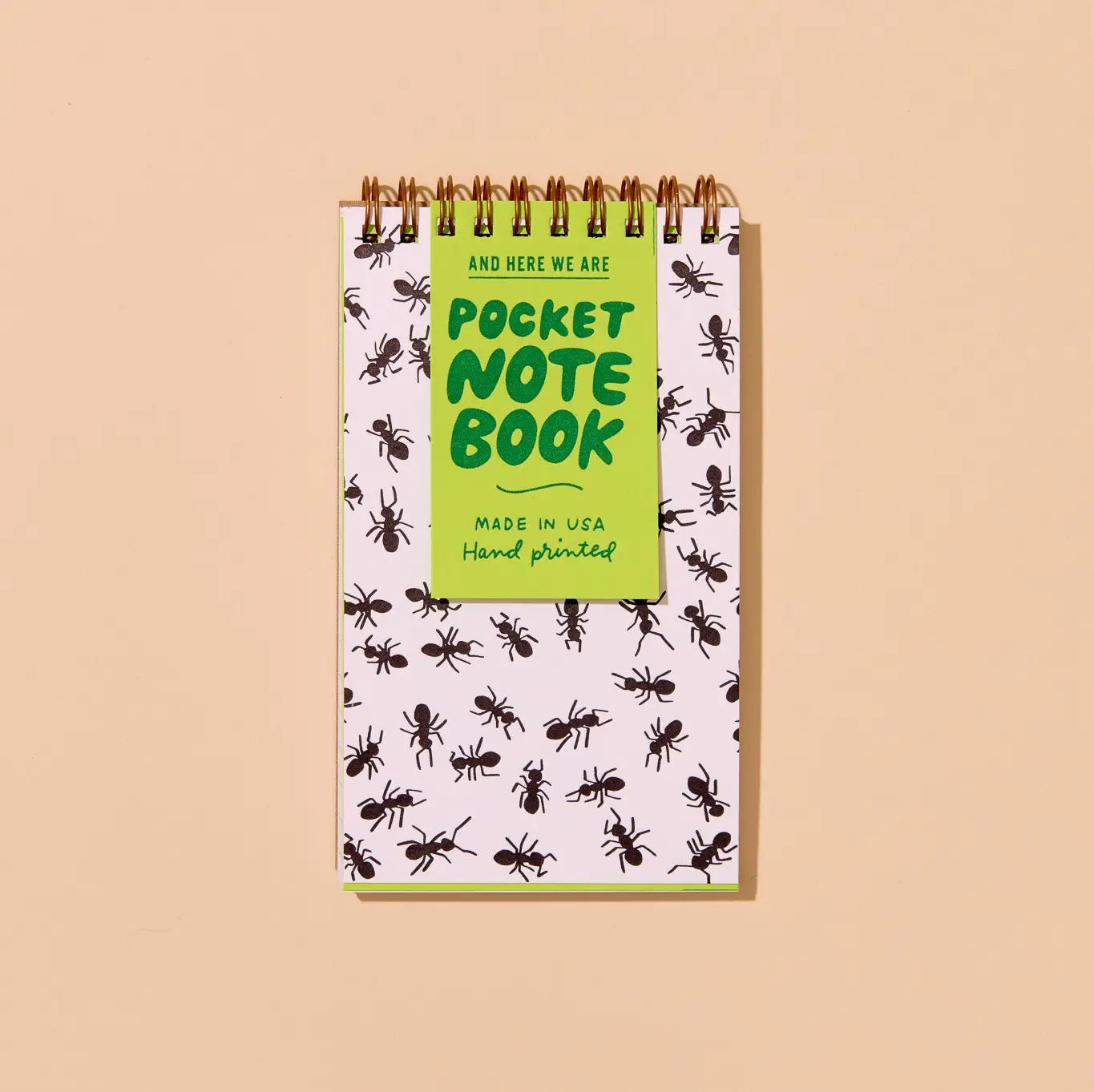 Letterpress Pocket-Size Spiral Notebook