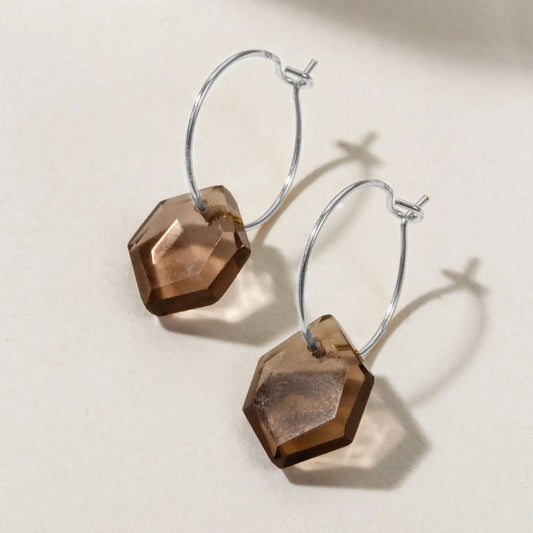 Sterling Silver Geometry Hoops