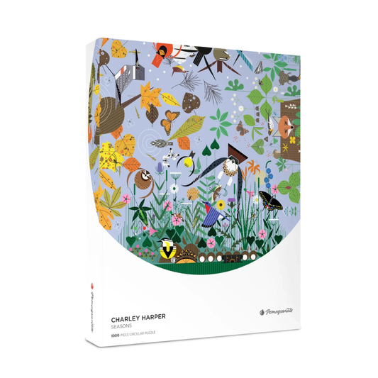 Charley Harper: Seasons 1000-Piece Circular Puzzle