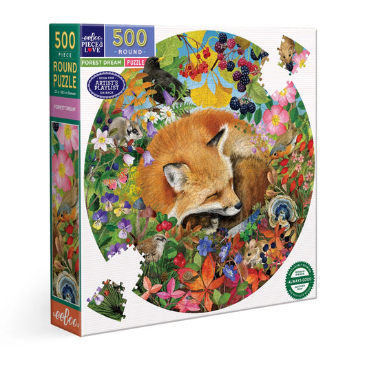 Forest Dreams 500 Piece Round Puzzle