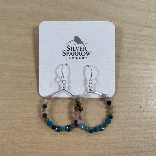 Hoop with Apatite and Mixed Stones