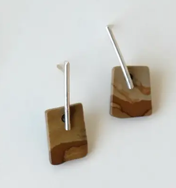 Stick and Stone Earrings