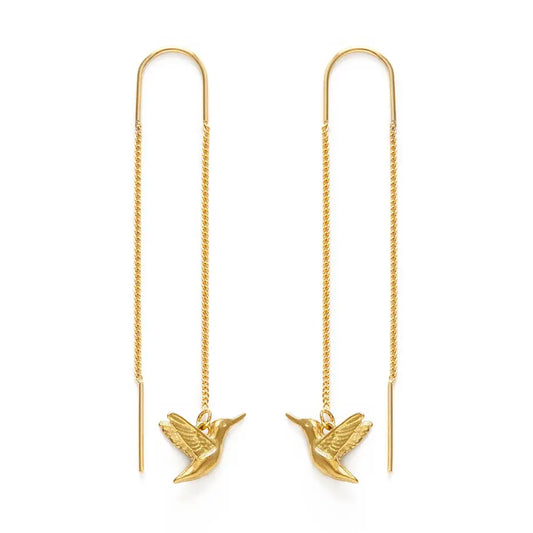 Hummingbird Threader Earrings
