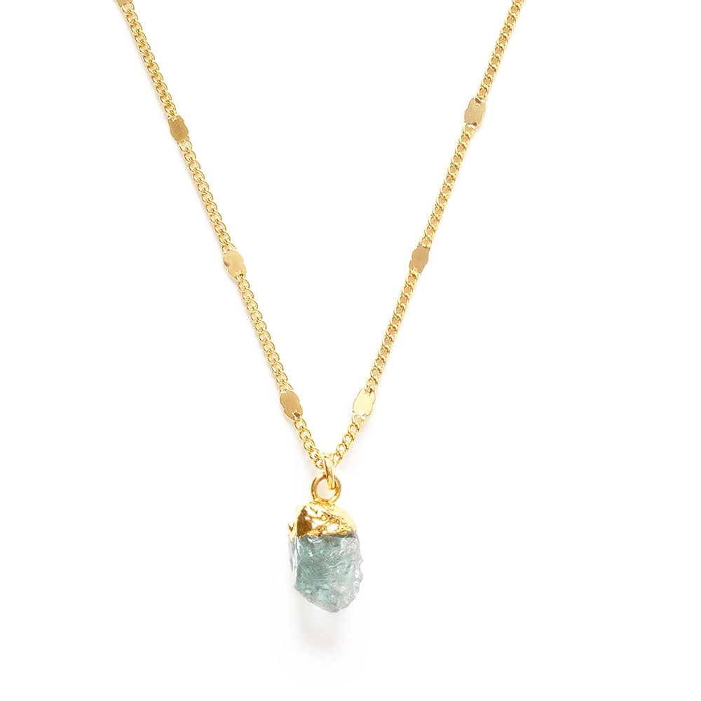 Raw Cut Gemstone Necklace
