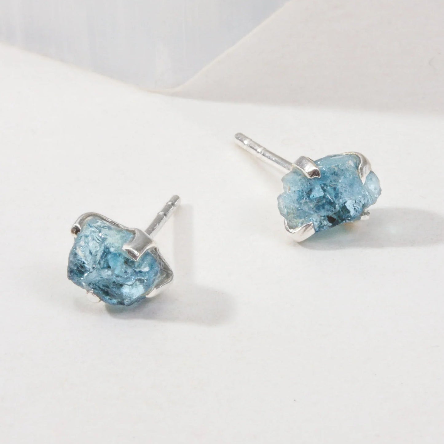 Raw Gem Post Earrings