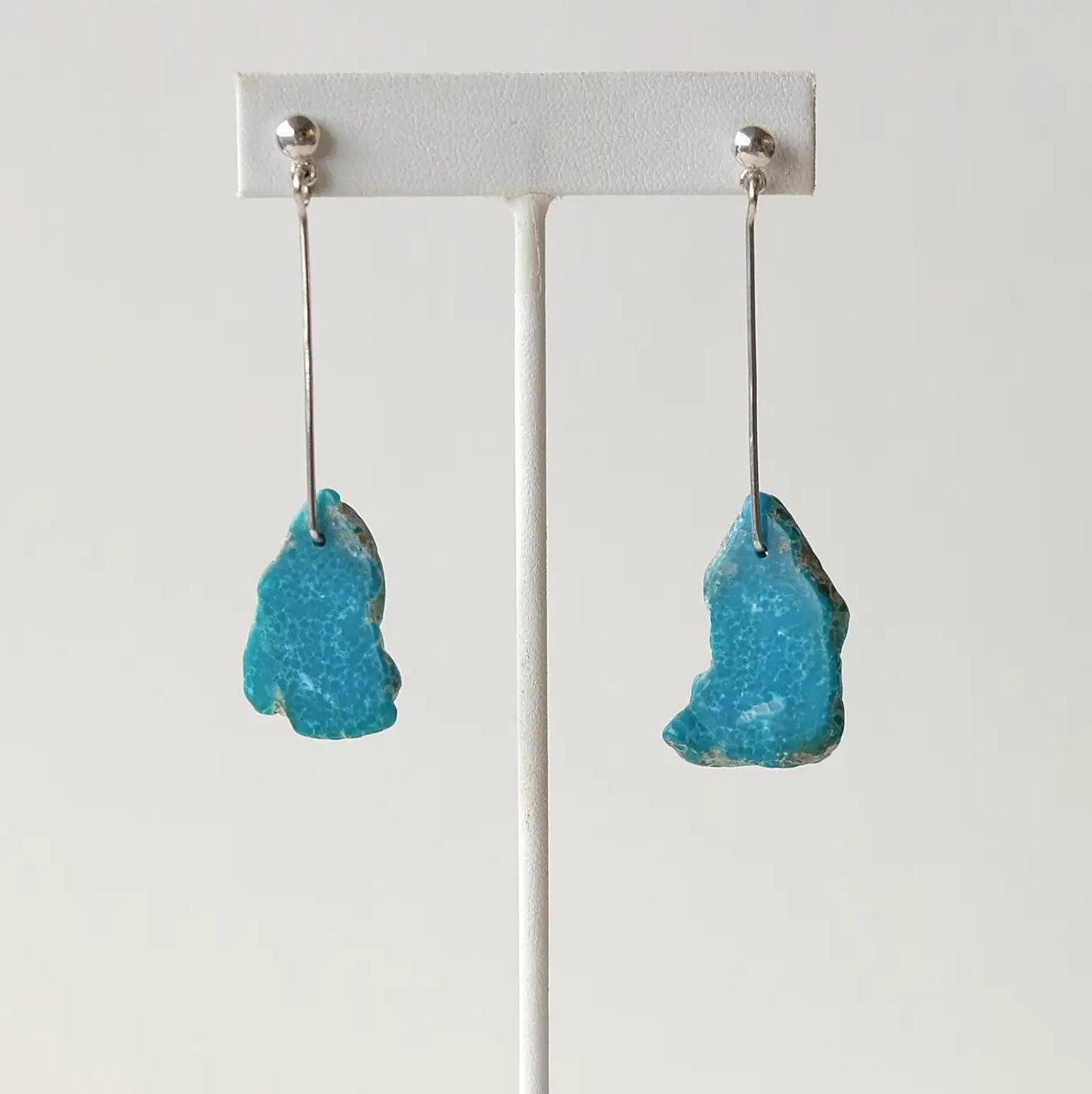 Turquoise Slab Earrings