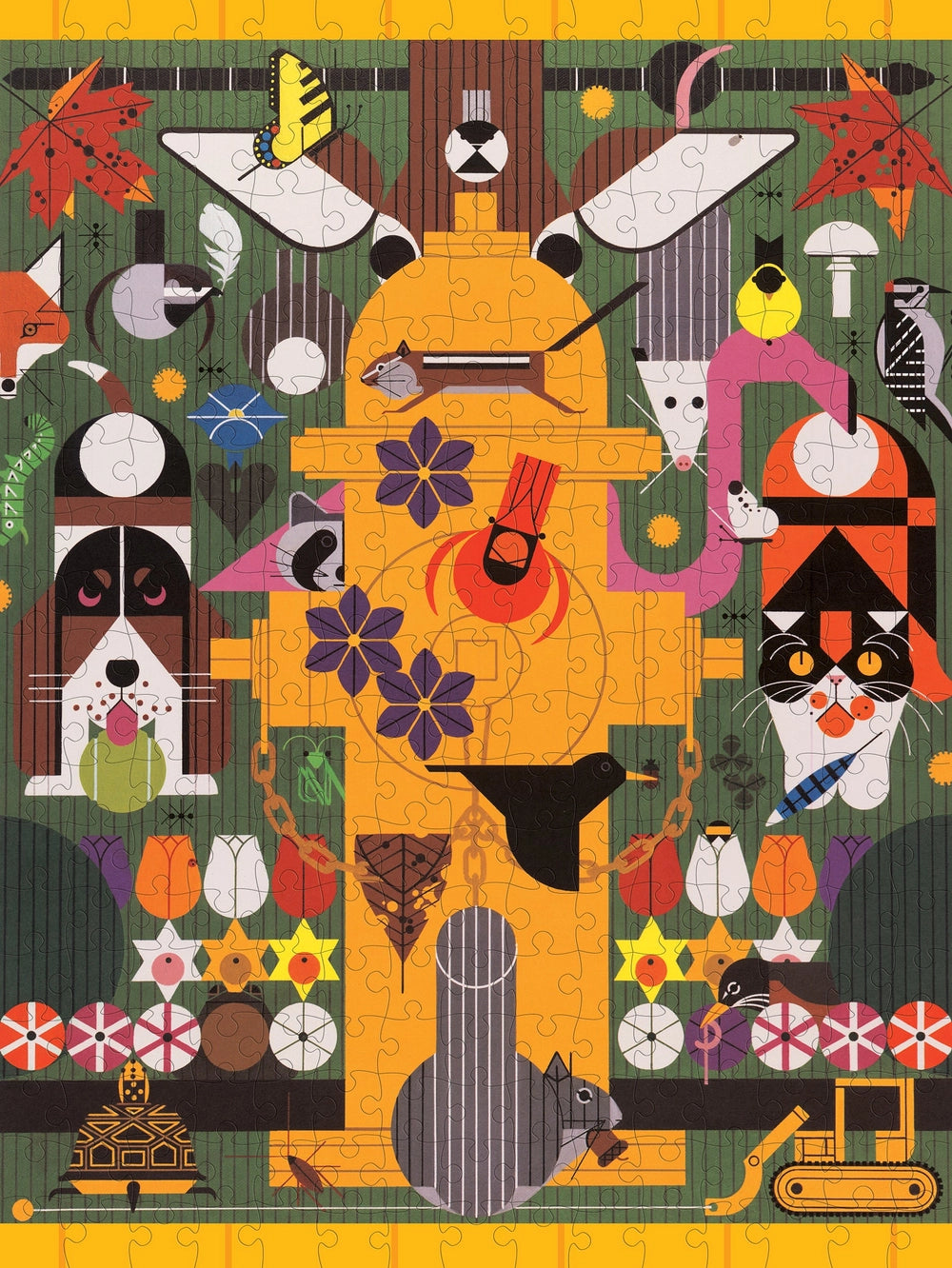 Charley Harper: Biodiversity in the Burbs 300-piece Puzzle