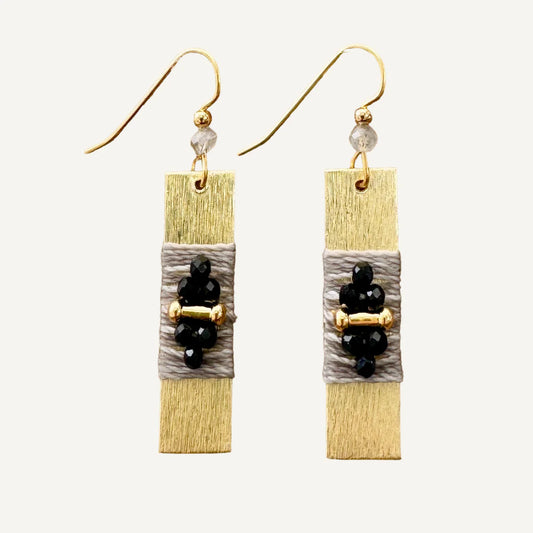 Woven Rectangle Mix Earrings