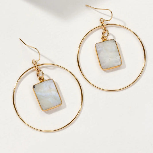 Stoney Hoop Earrings