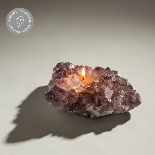 Amethyst Candle Holder