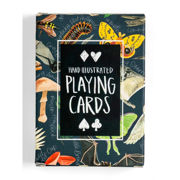 Midnight Flora & Fauna Deck of Playing Cards
