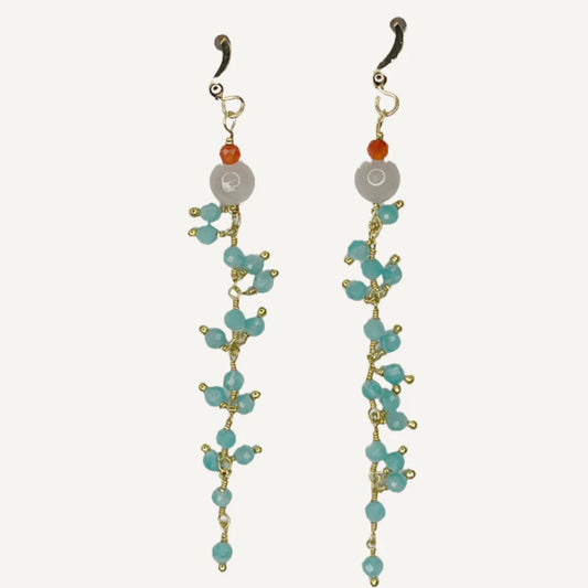 Cluster Gemstone Earrings
