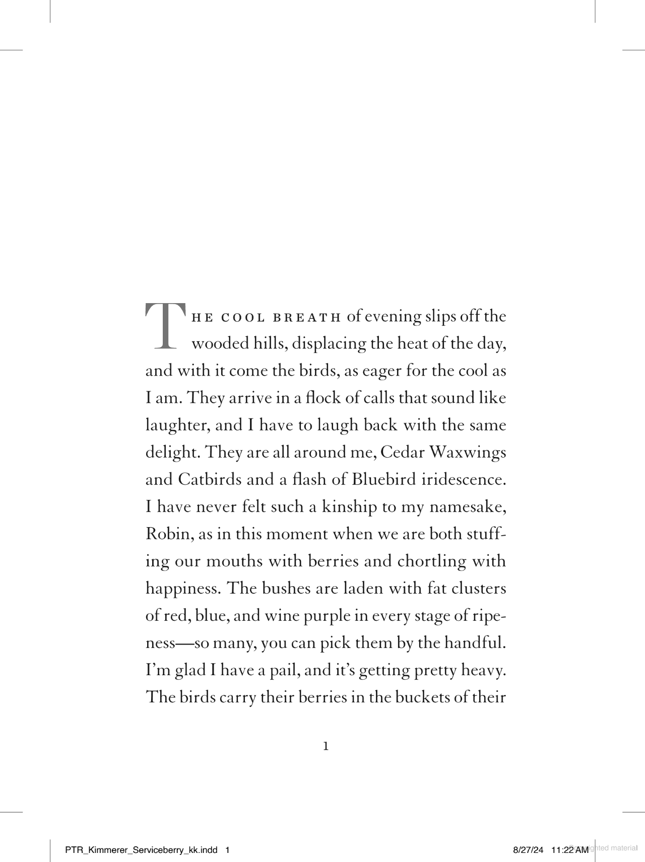 The Serviceberry: Abundance and Reciprocity in the Natural World