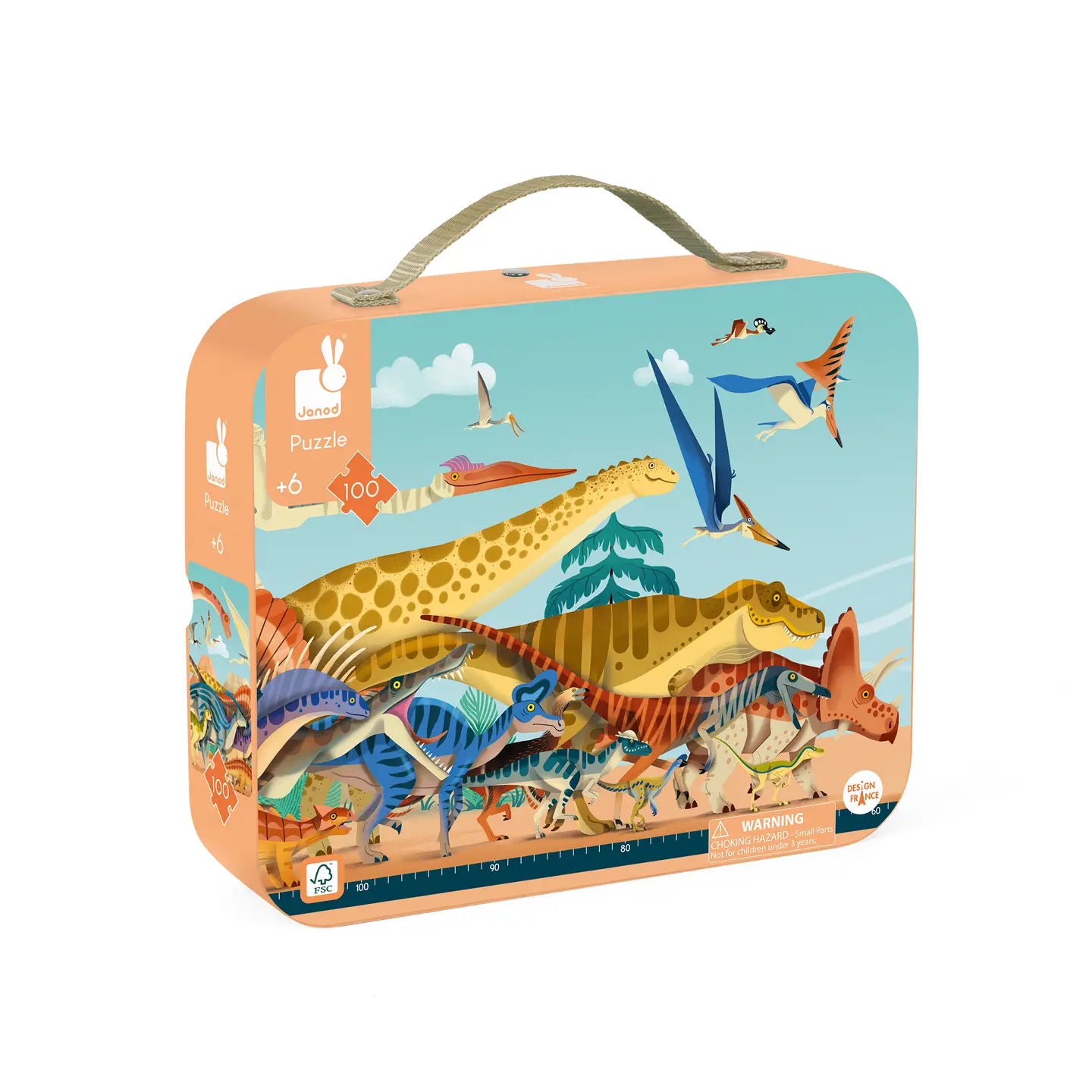 Dinosaur Panoramic 100 Piece Puzzle