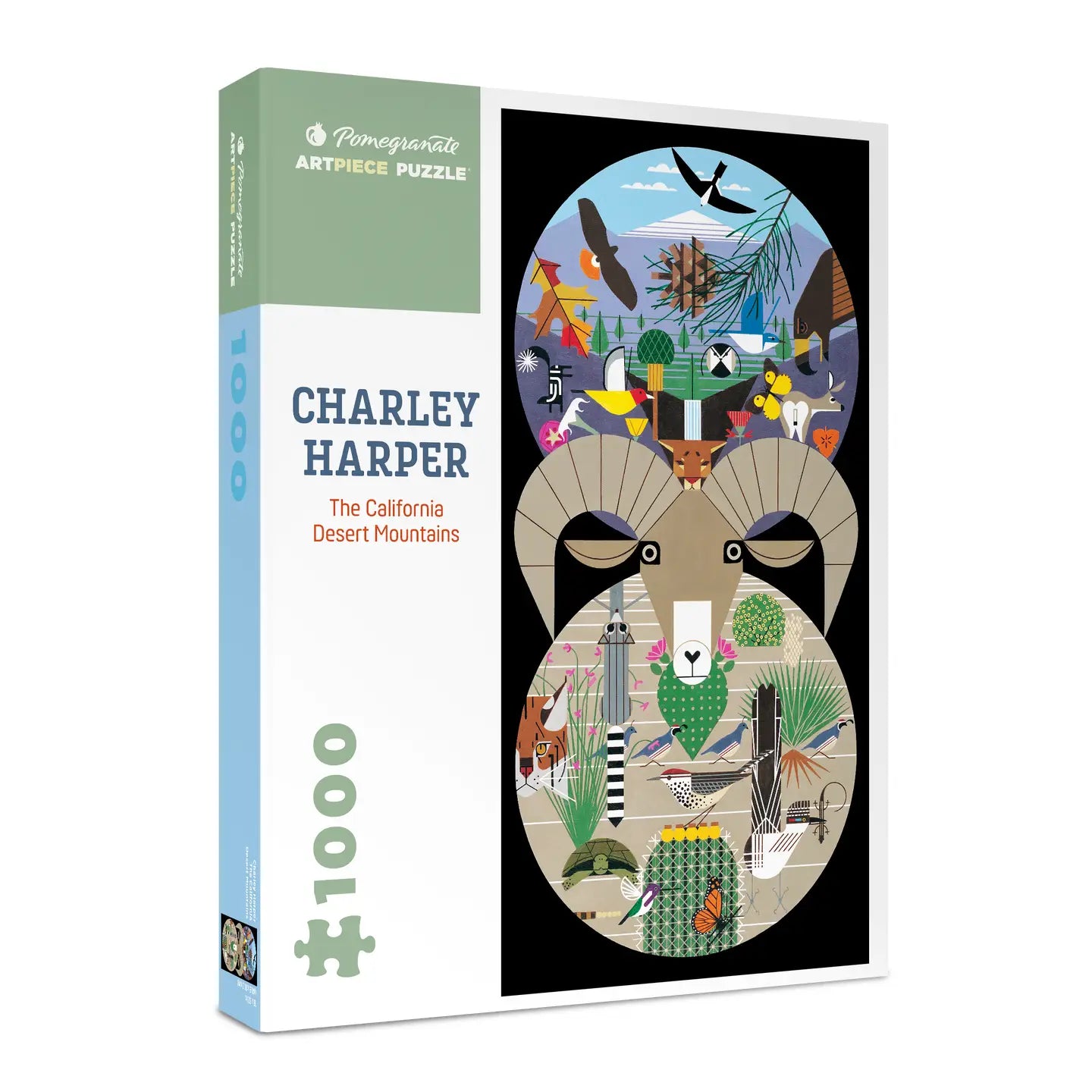 Charley Harper: The California Desert Mountains 1000-Piece Puzzle