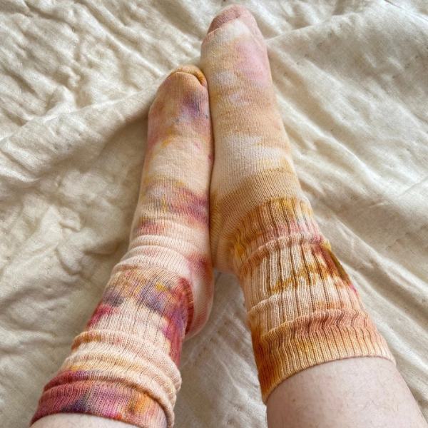 Hand Dyed Cotton Socks
