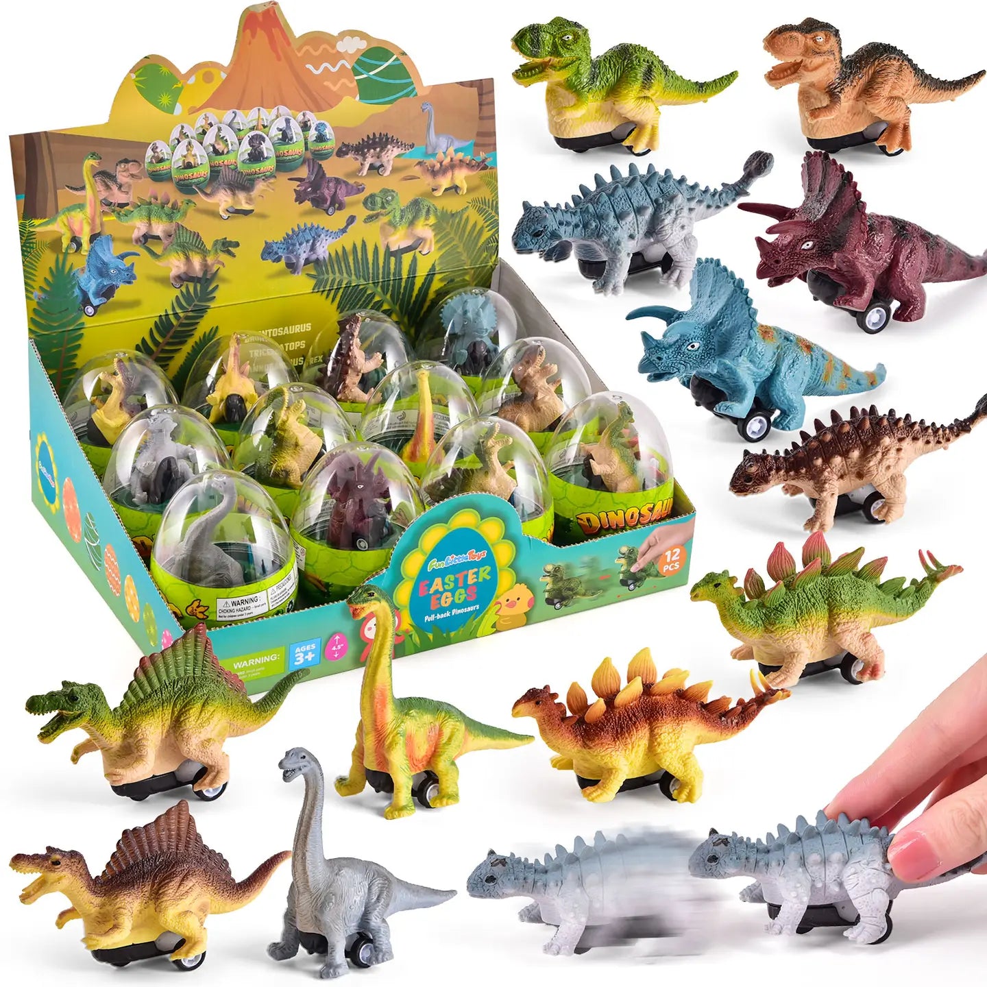 Dinosaur Pull Back Cars