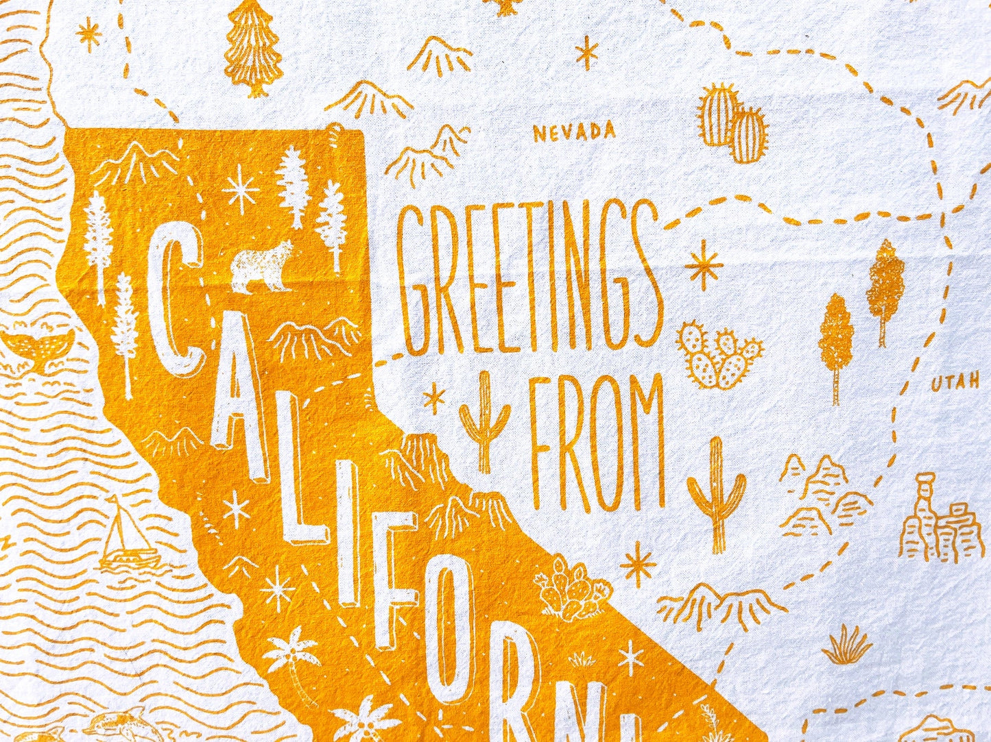 California Tea Towel