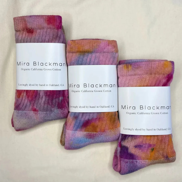 Hand Dyed Cotton Socks