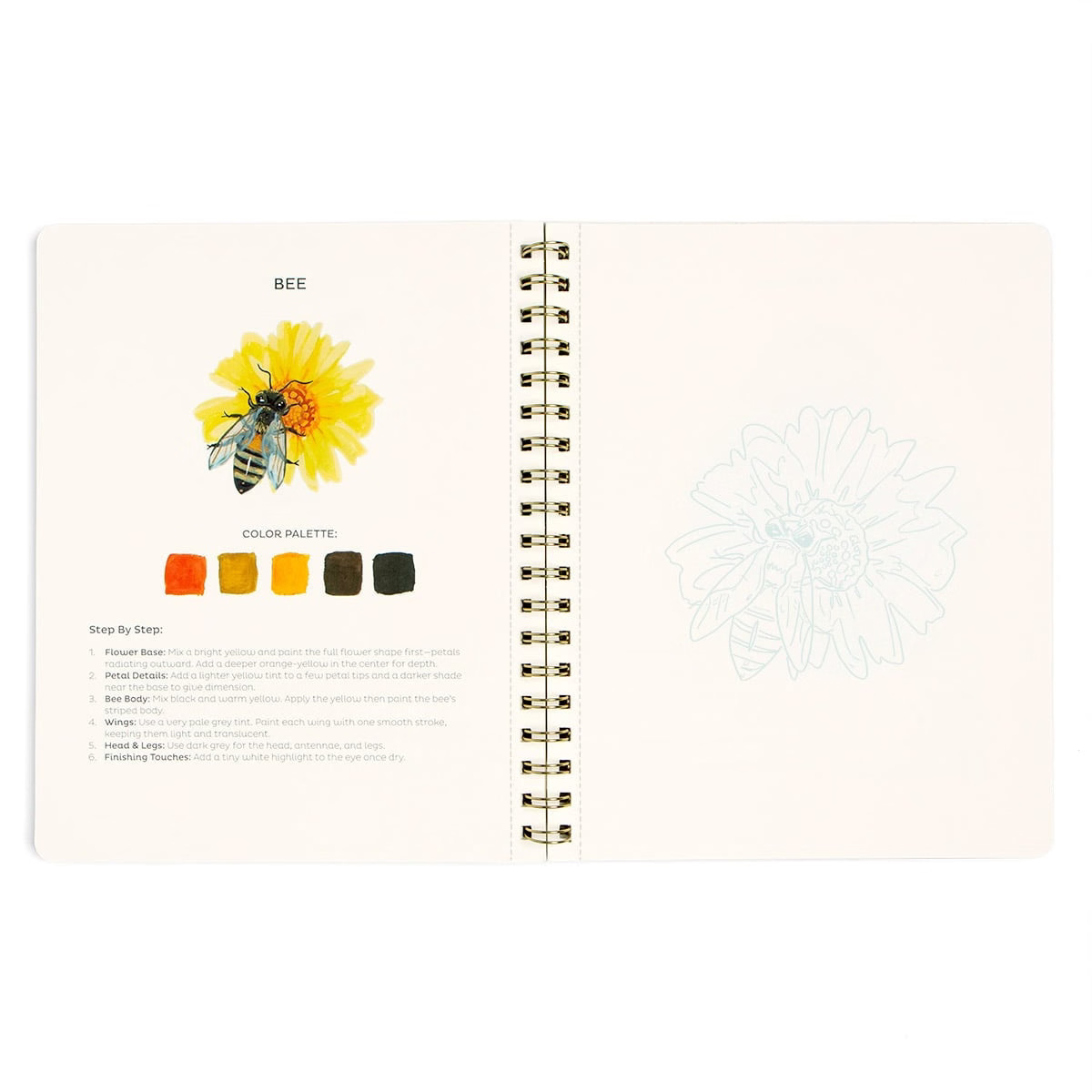 Flora & Fauna Learn to Paint Book