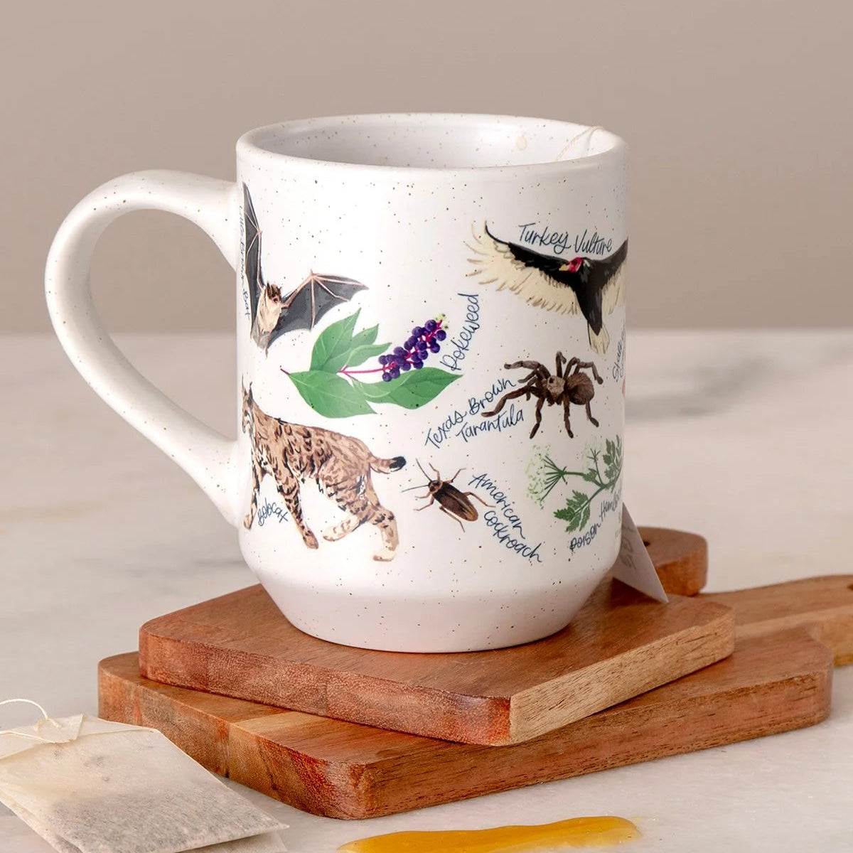 Midnight Flora & Fauna Ceramic Mug