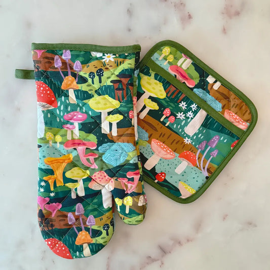 Idlewild Oven Mitt & Pot Holder Set