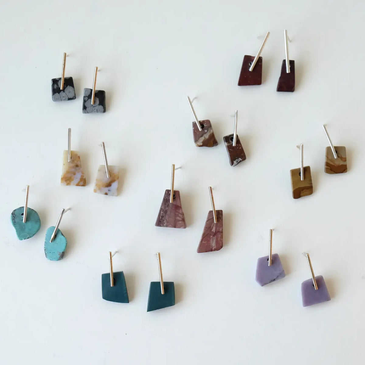 Stick and Stone Earrings