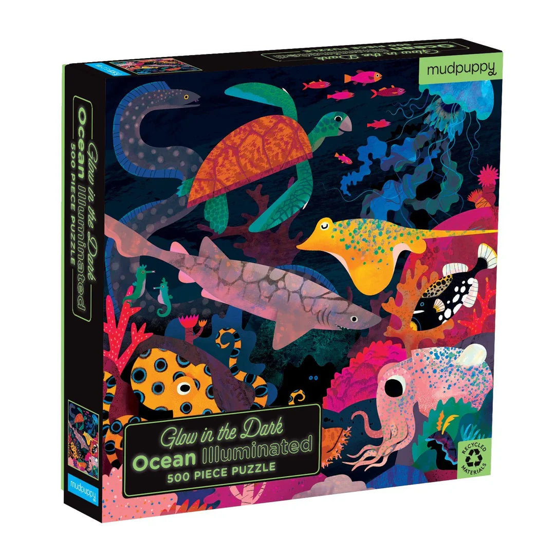 Glow in the Dark: Ocean Illuminated Puzzle, 500 Pieces