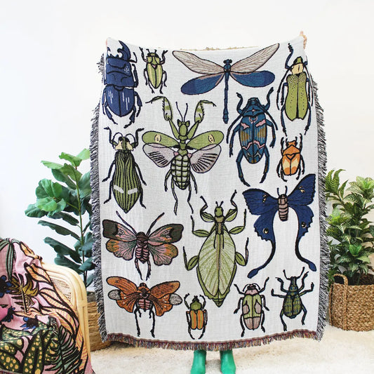 Insect Inspired Tapestry Blanket
