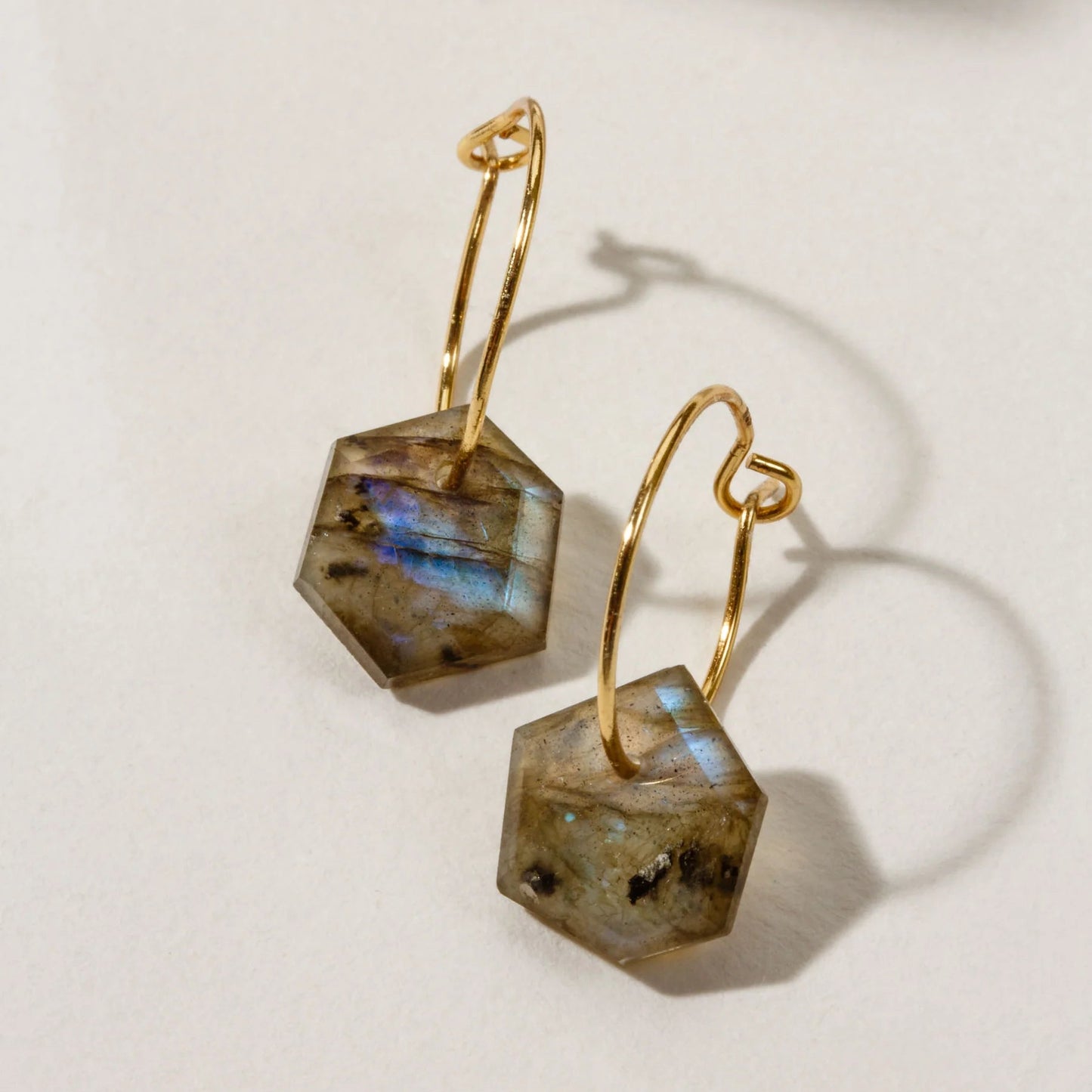 Gold Geometry Mini Hoop Earrings