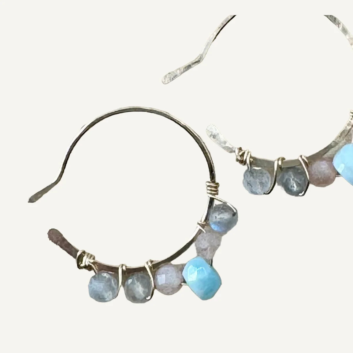 Hammered Hoops Earrings
