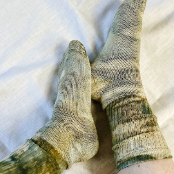 Hand Dyed Cotton Socks