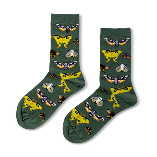 Moths Crew Socks