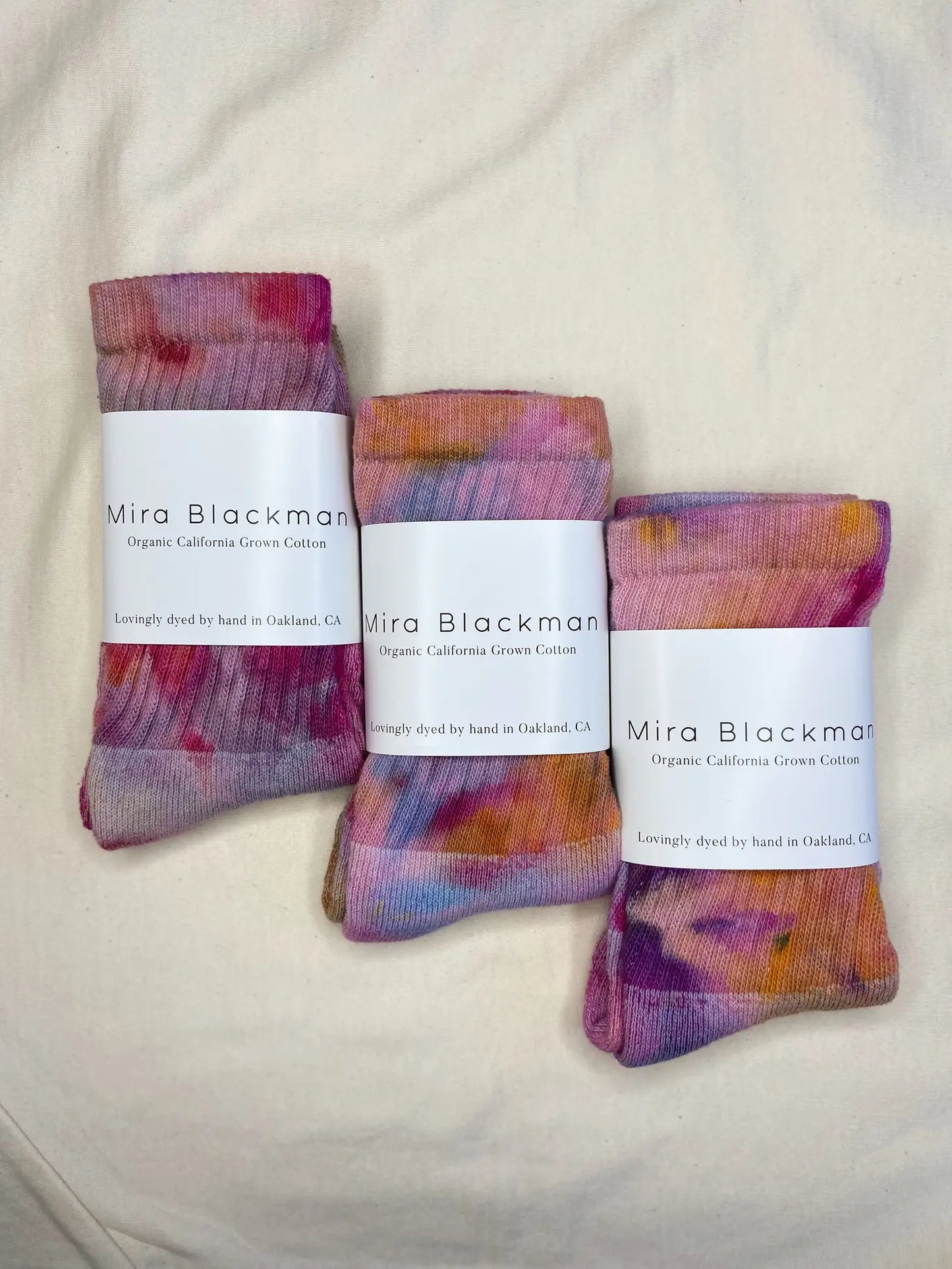 Hand Dyed Cotton Socks