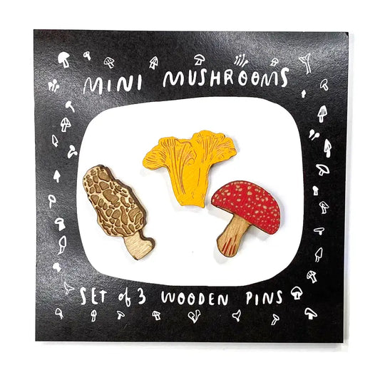 Mini Mushroom Pins