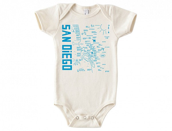 San Diego Onesie - Gold Leaf