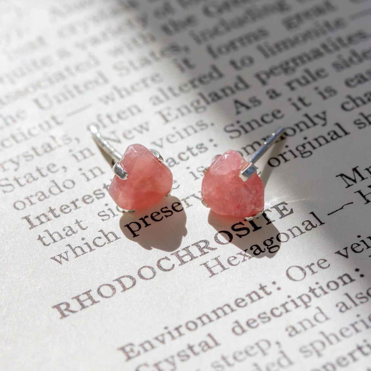 Raw Gem Post Earrings