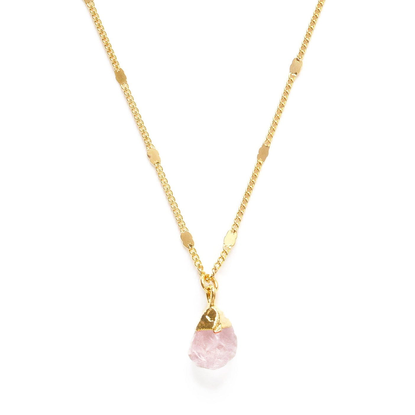 Raw Cut Gemstone Necklace