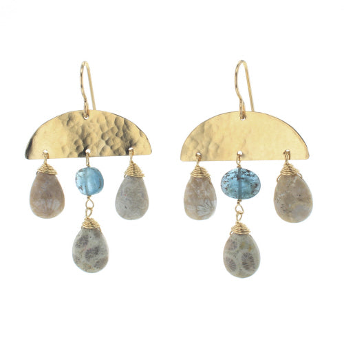 Gold Woodland Earrings