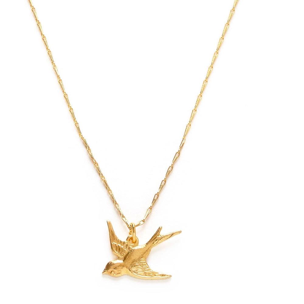 Tiny Swallow Bird Necklace