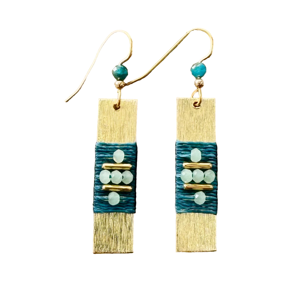 Woven Rectangle Mix Earrings