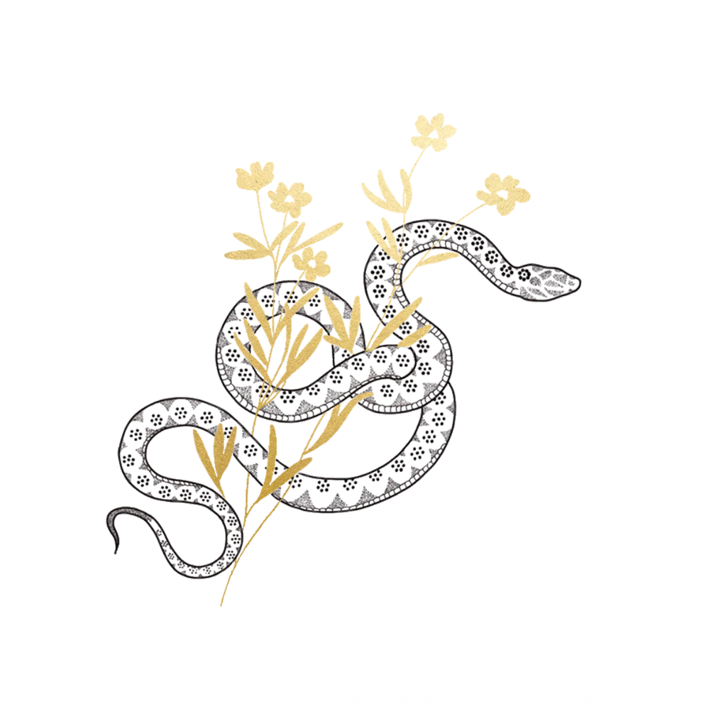 Nature Temporary Tattoo Pair