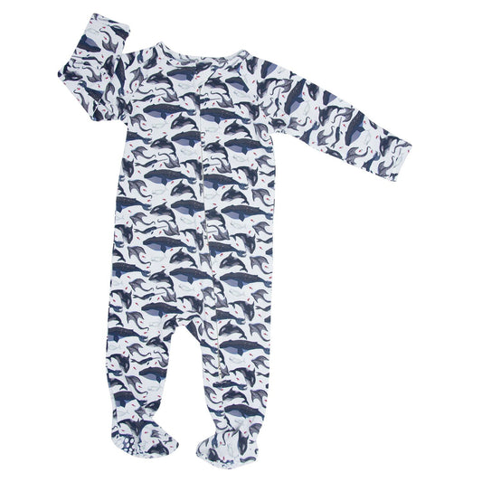 A Whale of a Tale Zipper Footie