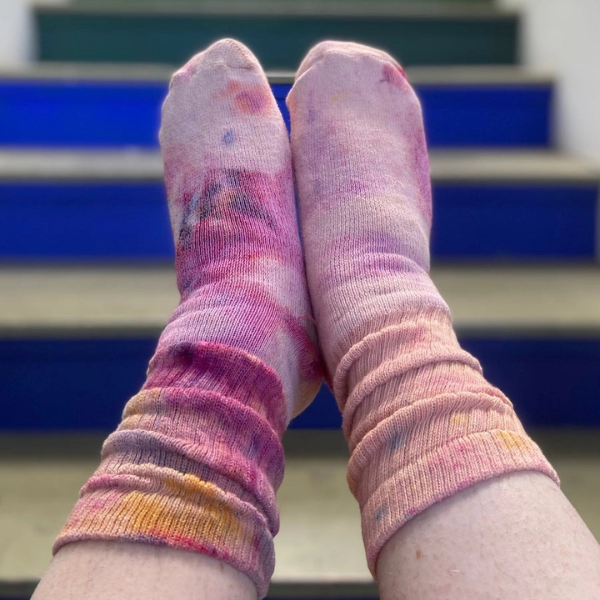 Hand Dyed Cotton Socks